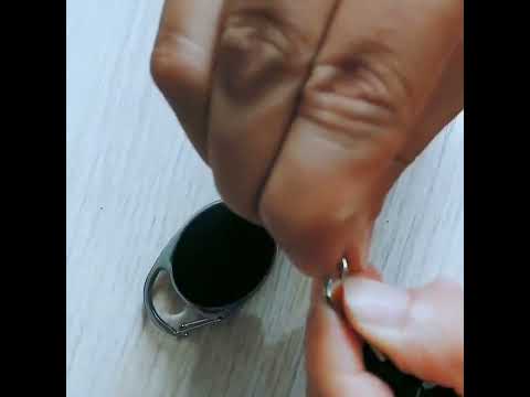 Outdoor Telescopic Wire Rope Key Ring Burglar Keychain  EDC Retractable Chain Return key Ring Holder - YouTube Video