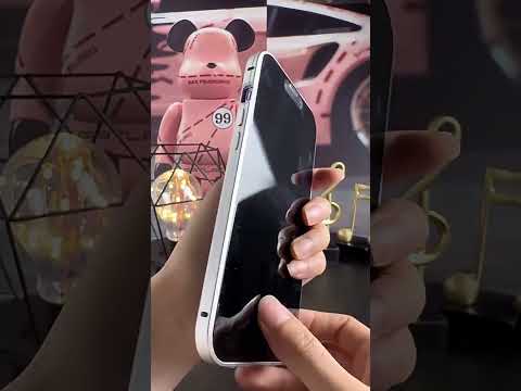 For iPhone 17e / 16e Magnetic Double-buckle HD Tempered Glass Phone Case(Black) - YouTube Video