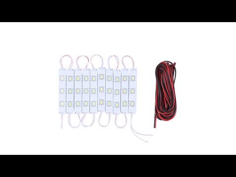 30LEDs 5630 SMD LED Modules White Light Waterproof Decorative Light, 5M Cable Length, DC 12V - YouTube Video