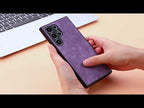 For iPhone 15 Pro Vintage Leather PC Back Cover Phone Case(Black) - YouTube Video