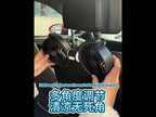 Car Brushless Motor Rear Headrest USB Double Head Fan(Black White) - YouTube Video