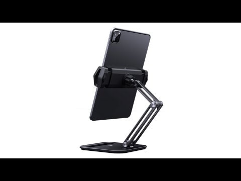 Boneruy P47 Tablet Computer Stand Desktop Mobile Phone Stand(White) - YouTube Video