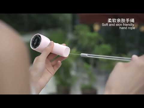 N606 Pro HD Digital Display Mini Handheld Fan(Green) - YouTube Video