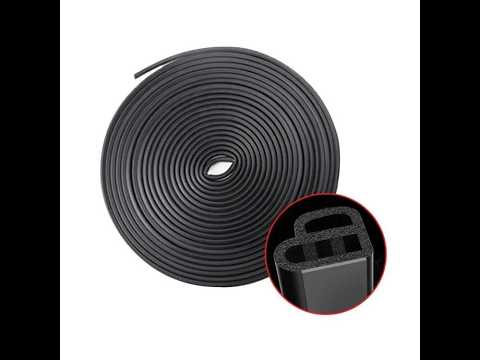 L Type 10m Car Rubber Seal Strip(Black) - YouTube Video