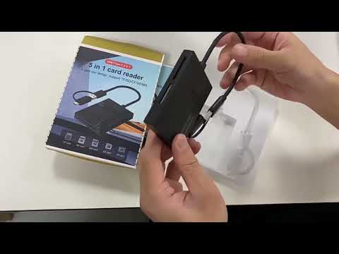 Blueendless C5U3 Type-C/USB-C 5-In-1 CF/XD/TF/SD/MS Card Reader(5 In 2) - YouTube Video