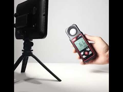 TASI TA631B 300,000 LUX Ambient Temperature Illuminating Meter Bright Test Instrument Brightness Light Meter - YouTube Video