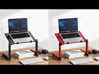 Oatsbasf Folding Computer Desk Laptop Stand Foldable Lifting Heightening Storage Portable Rack,Style: L01 Black - YouTube Video