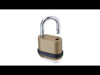 4-Digit Password Padlock For Warehouse Gate - YouTube Video