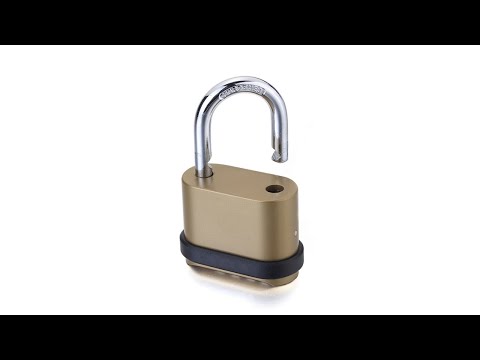 4-Digit Password Padlock For Warehouse Gate - YouTube Video