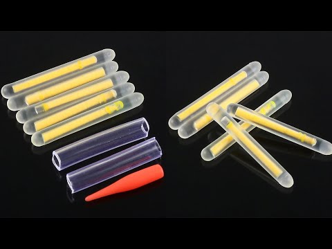 10 Packs OCEAN SUN Luminous Float Night Fishing Light Stick, Visibility: 30m, Size: 4.5 x 37mm - YouTube Video