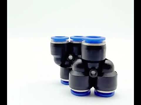 PY-4 LAIZE 10pcs Plastic Y-type Tee Reducing Pneumatic Quick Fitting Connector - YouTube Video