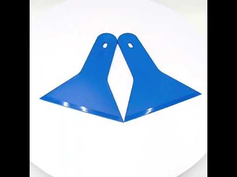 qili Car Window Tinting Tool Hard Squeegee for Trimming and Water Removal(Blue) - YouTube Video