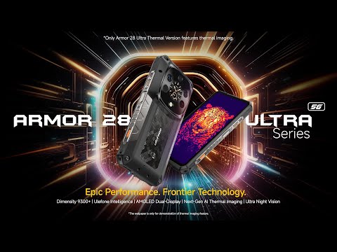[HK Warehouse] Ulefone Armor 28 Ultra Thermal Version Rugged Phone, 16GB+1TB, Night Vision, 10600mAh, 6.67 inch Android 15 MediaTek Dimensity 9300+ Octa Core, Network: 5G, NFC (Black) - YouTube Video