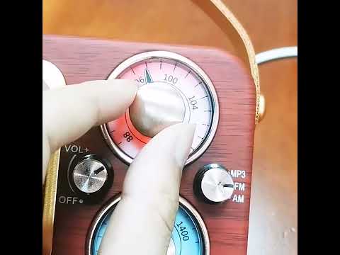 Retro Multifunctional Radio Bluetooth Speaker Handhled Audio Decoration Ornament(Wave Pattern) - YouTube Video