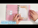 A6 Crocodile Pattern PU Leather Loose-Leaf Binder Budget Notebook Cash Envelope Organizer(Rock Gray) - YouTube Video