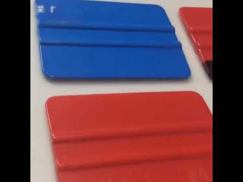 5pcs Felt Scraper Plastic Film Scraper Car Foil Cleaning Tools, Size:10×7cm(Blue) - YouTube Video
