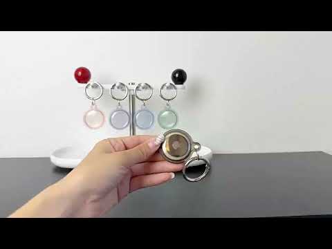 For AirTag 2nd Gen / AirTag 1st Gen TPU Waterproof Protective Case with Keychain(Transparent Green) - YouTube Video