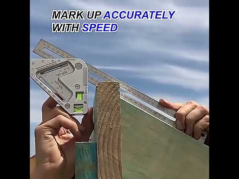 Multifunctional Woodworking Triangle Ruler Measuring Tool - YouTube Video