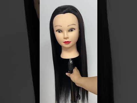 Practice Disc Hair Braided Mannequin Head Wig Styling Trimming Head Model(Beige) - YouTube Video