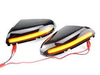 1 Pair For Dodge Ram 1500 2009-2018 Car Dynamic LED Turn Signal Light Rearview Mirror Flasher Water Blinker (Transparent Black) - YouTube Video
