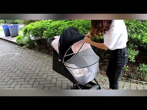 Summer Stroller Mosquito Net Full Cover Multi-Purpose Encrypted Trolley Mosquito Net(Black Net) - YouTube Video