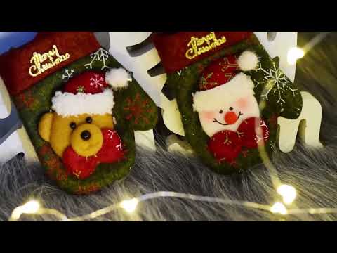 Christmas Decorations Restaurant Decorations Gift Bag Knife and Fork Set Gloves Style(Old Man) - YouTube Video