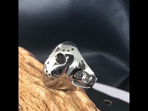 Europe and America Style Punk Gothic Rock Mask Skull Men Titanium Steel Ring, US Size: 11, Diameter: 20.7mm, Perimeter: 65mm - YouTube Video