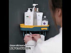 2 PCS Punch-Free Shaped Triangle Rack Bathroom Corner Shelf(White) - YouTube Video