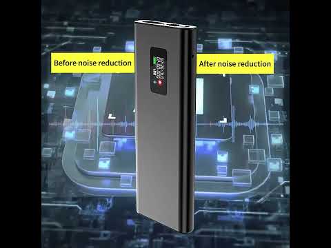 Q31P 0.42-inch Screen Pin-style Voice Recorder, Memory:8GB(Black) - YouTube Video