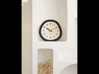 wozoom Modern Oval Wall Clock Silent Non Ticking Walnut Wood Pendulum Decorative Timepiece, Spec: Minimalist Medium - YouTube Video