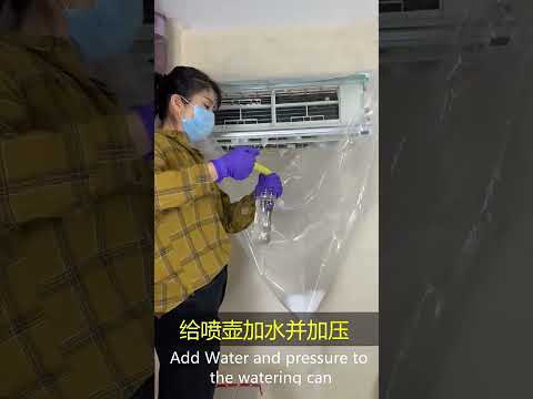360-degree Full-Coverage AC Cleaning Cover Transparent Air Conditioner Cleaning Kit, Size: Samll  - YouTube Video