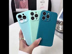 For iPhone 15 Pro Max Pure Color Liquid Silicone Fine Pore Phone Case(White) - YouTube Video