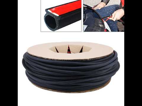 Small D-shaped Car Noise Reduction Sealing Strip with Sticker, Length: 100m - YouTube Video