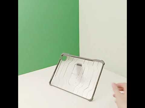 For iPad 2025 / 2022 Explorer Series PC Shockproof Case with Pen Slot(Transparent) - YouTube Video