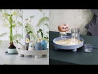 Multifunctional Storage Fruit Tray Cup Perfume Debris Desktop Decoration Plate Tray(Gray) - YouTube Video