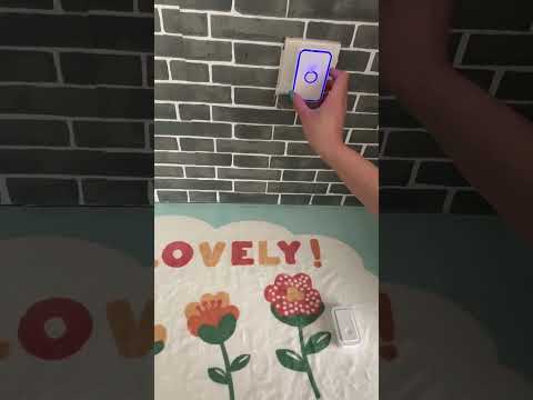 CACAZI  A19 1 For 3  Wireless Music Doorbell without Battery, US Plug(Black) - YouTube Video