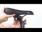PROMEND SD-3301URN Hollow Breathable Memory Foam Bicycle Saddle - YouTube Video
