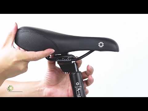 PROMEND SD-3301URN Hollow Breathable Memory Foam Bicycle Saddle - YouTube Video
