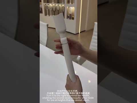 XH-57 Retractable & Rotatable Electric Mosquito Racket Household Mosquito Zapper With Light & Auto Lure Function - YouTube Video