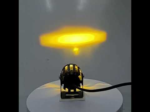1pair 12V-85V Motorcycle Headlights Dual-color Automotive LED Working Headlights, Color: Yellow + White Light Without Flashing - YouTube Video