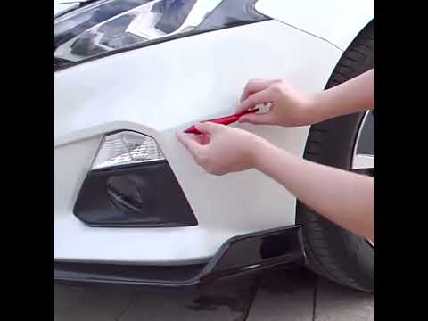Car Door Anti-collision PVC Strip, Size: 23.5x3.5cm(White) - YouTube Video