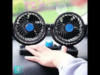 Car Fan Portable Mini Adjustable Car Double-Headed Electric Fan, Colour: Blue USB Universal - YouTube Video