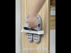 Vilscijon Aluminum Alloy Wall Hanging Shelf Bathroom Toilet Slippers Towel Rack, Colour: Short Silver - YouTube Video