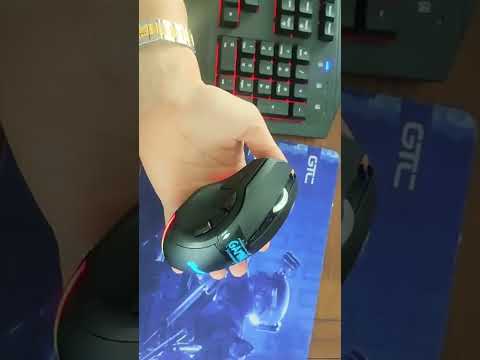 MKESPN W10 Tri-Mode Wireless Gaming Mouse 2400DPI with 9 Programmable Buttons, RGB Lighting, Type-C Rechargeable(Black) - YouTube Video