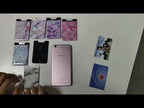 Marble Pattern Road Stretch Phone Back Plastic Card Holder Sticky Phone Clip(Purple  ) - YouTube Video