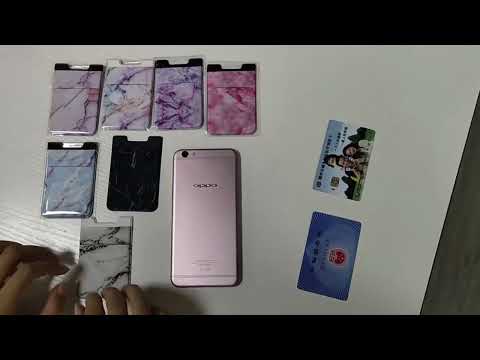 Marble Pattern Road Stretch Phone Back Plastic Card Holder Sticky Phone Clip(Purple  ) - YouTube Video