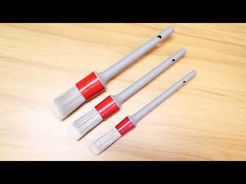 QZZS-82 Solid Sharpened Wire Automotive Detail Cleaning Brush(3 In 1) - YouTube Video