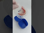 Cleaning Teeth Case Dental False Teeth Storage Box(Dark Blue) - YouTube Video