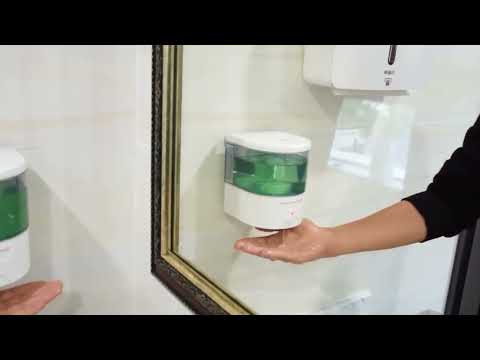 Automatic Induction Type Soap Dispenser Wall-Mounted Disinfection Machine(White) - YouTube Video