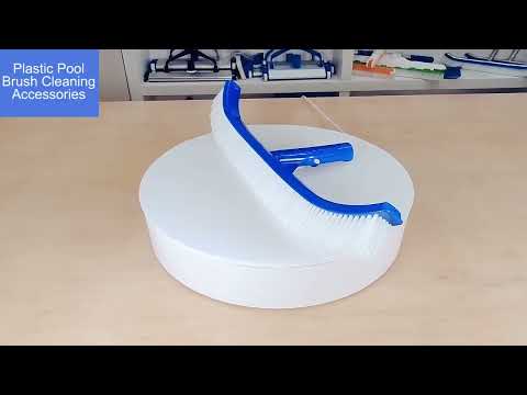 18 Inch Plastic Pool Brush Pool Wall Brush Cleaning Accessories - YouTube Video